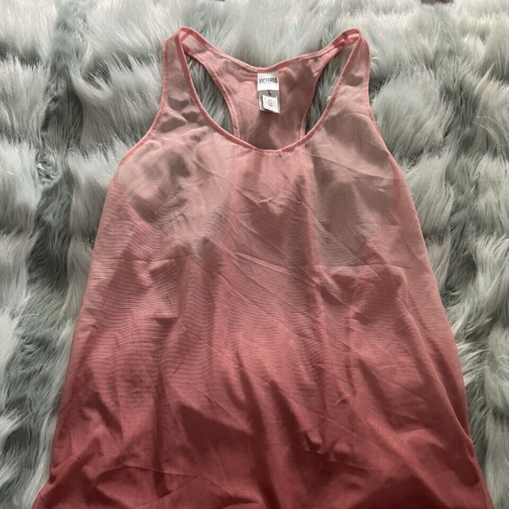 TWO (2) VICTORIA'S SECRET Sport Tank Top 1-Large +1-Medium NEW w TAGS